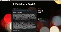Desktop Screenshot of bobsmakingamovie.blogspot.com