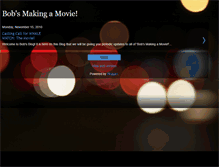 Tablet Screenshot of bobsmakingamovie.blogspot.com