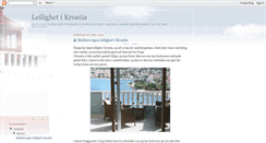 Desktop Screenshot of leilighetikroatia.blogspot.com