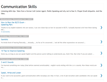 Tablet Screenshot of communicationskills201.blogspot.com