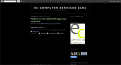 Desktop Screenshot of eccomputerservices.blogspot.com