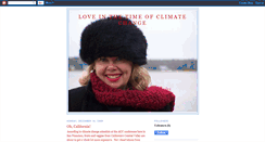 Desktop Screenshot of loveinthetimeofclimatechange.blogspot.com