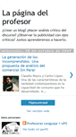 Mobile Screenshot of lapaginadelprofesor.blogspot.com