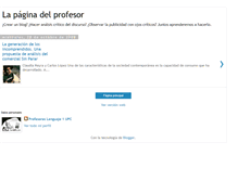 Tablet Screenshot of lapaginadelprofesor.blogspot.com