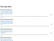Tablet Screenshot of flatabsdiets.blogspot.com