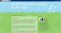 Desktop Screenshot of 60yearoldfemalelookingformrright.blogspot.com