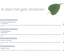 Tablet Screenshot of ikstartmetgeldverdienen.blogspot.com