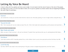Tablet Screenshot of lettingmyvoicebeheard.blogspot.com
