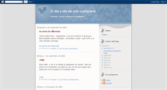 Desktop Screenshot of diariodeunocualquiera.blogspot.com