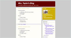 Desktop Screenshot of mrstaylorsblog.blogspot.com