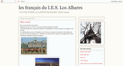 Desktop Screenshot of hablamosfrancesenlosalbares.blogspot.com