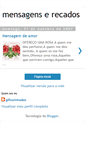 Mobile Screenshot of mensagenserecados.blogspot.com