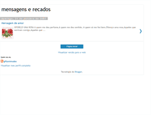 Tablet Screenshot of mensagenserecados.blogspot.com