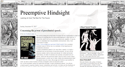 Desktop Screenshot of preemptivehindsight.blogspot.com