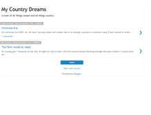 Tablet Screenshot of mycountryhome.blogspot.com