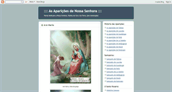 Desktop Screenshot of aparicoesdenossasenhora.blogspot.com