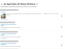 Tablet Screenshot of aparicoesdenossasenhora.blogspot.com