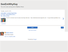Tablet Screenshot of mattwilsoncolors.blogspot.com