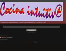 Tablet Screenshot of cocinaintuitiva.blogspot.com