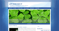 Desktop Screenshot of nhanhoc07.blogspot.com