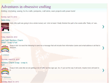 Tablet Screenshot of craftobsessive.blogspot.com