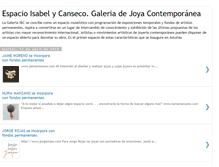 Tablet Screenshot of espacioisabelycanseco.blogspot.com