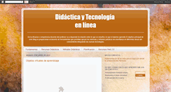Desktop Screenshot of didacticaytecnologiaenlinea.blogspot.com
