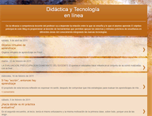 Tablet Screenshot of didacticaytecnologiaenlinea.blogspot.com