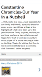 Mobile Screenshot of constantinechronicles.blogspot.com