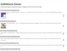 Tablet Screenshot of itsallagame-games.blogspot.com