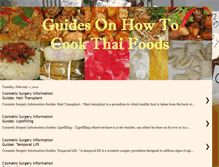 Tablet Screenshot of guidesonhowtocookthaifoods.blogspot.com