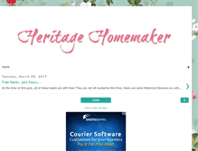 Tablet Screenshot of heritagehomemaker.blogspot.com