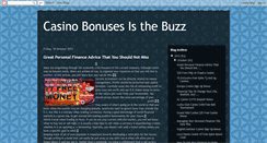 Desktop Screenshot of casinobonusesisthebuzz.blogspot.com