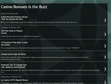 Tablet Screenshot of casinobonusesisthebuzz.blogspot.com