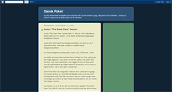 Desktop Screenshot of danskpoker.blogspot.com