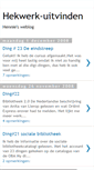Mobile Screenshot of hekwerk-uitvinden.blogspot.com