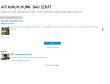Tablet Screenshot of airminummurnidansehat.blogspot.com