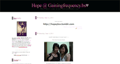 Desktop Screenshot of gainingfrequency.blogspot.com