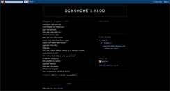 Desktop Screenshot of doooyowe.blogspot.com