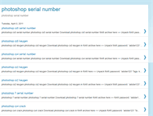Tablet Screenshot of photo-shop-serial-number.blogspot.com