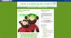 Desktop Screenshot of newnationalistparty.blogspot.com