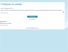 Tablet Screenshot of cristianossinpareja.blogspot.com