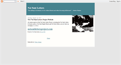 Desktop Screenshot of notsentletters.blogspot.com