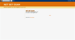 Desktop Screenshot of netsetexam.blogspot.com
