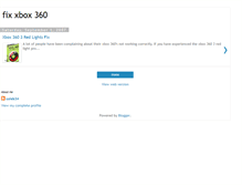 Tablet Screenshot of fixxbox360.blogspot.com
