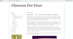 Desktop Screenshot of clawsonforthree.blogspot.com