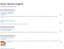 Tablet Screenshot of eroticwomenlingerie.blogspot.com