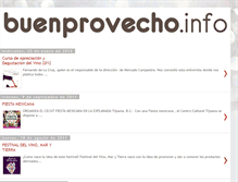 Tablet Screenshot of buenprovechoinfo.blogspot.com