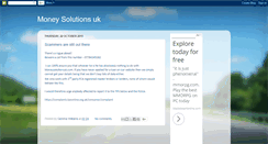 Desktop Screenshot of moneysolutionsuk.blogspot.com