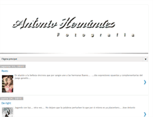 Tablet Screenshot of antoniohernandezfotografia.blogspot.com